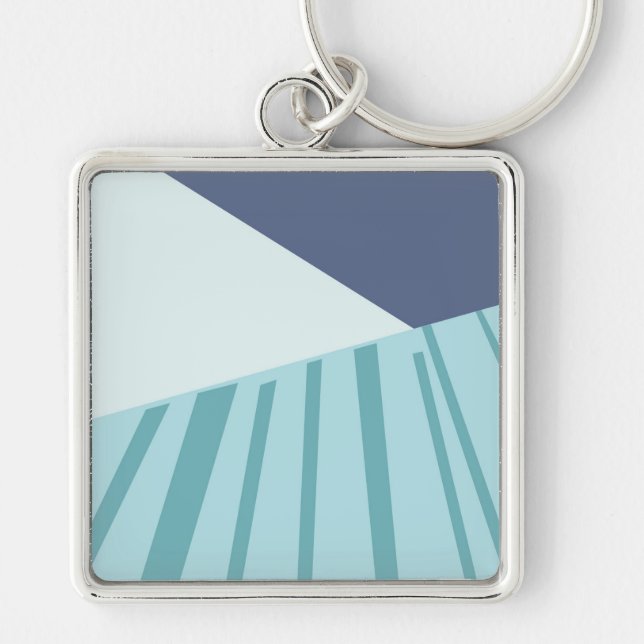 Porte-clés Llavero tipo chapa blå (Devant)