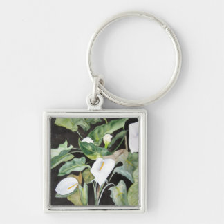 Porte-clés Llavero tipo chapa con acuarela alcatraces