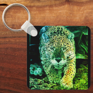Porte-clés Llavero tipo chapa jaguar