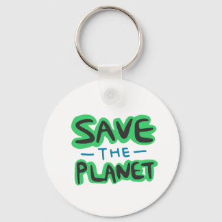 Porte-clés Llavero Tipo Chapa Save the Planet
