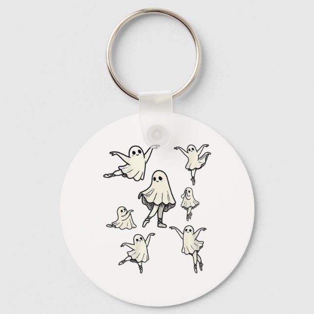 Porte-clés Llet Ghost Llet Dancer Danse Éffrayante Enseignant (Recto)