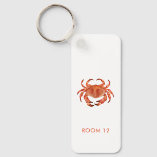 Porte-clés Location de maison de plage côtière avec crabe