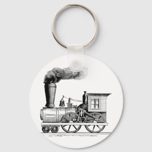 Porte-clés Locomotive à vapeur ancienne