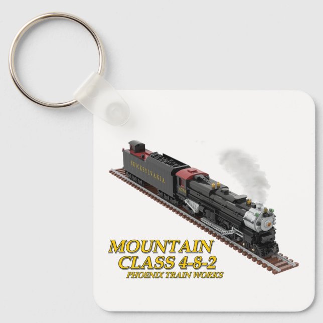 Porte-clés Locomotive PTW Mountain 4-8-2 double face (Recto)