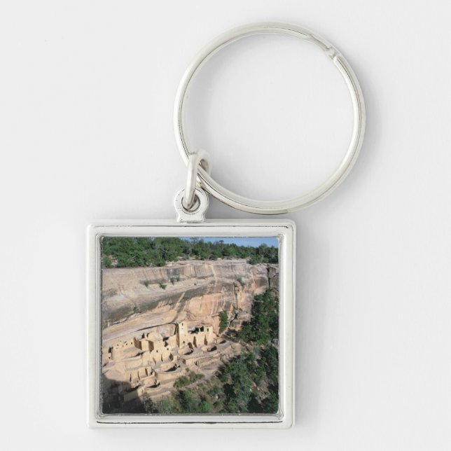 Porte-clés Logements de falaise indiens de pueblo (Devant)
