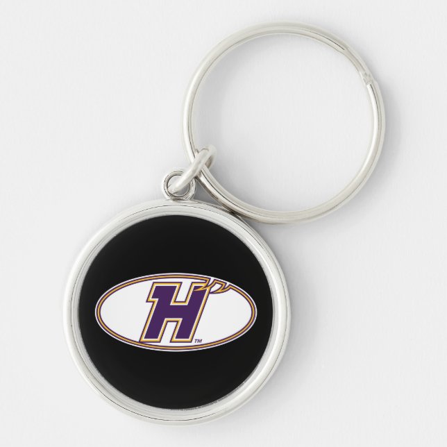 Porte-clés Logo Athlétique des Hawks de Hunter College (Devant)