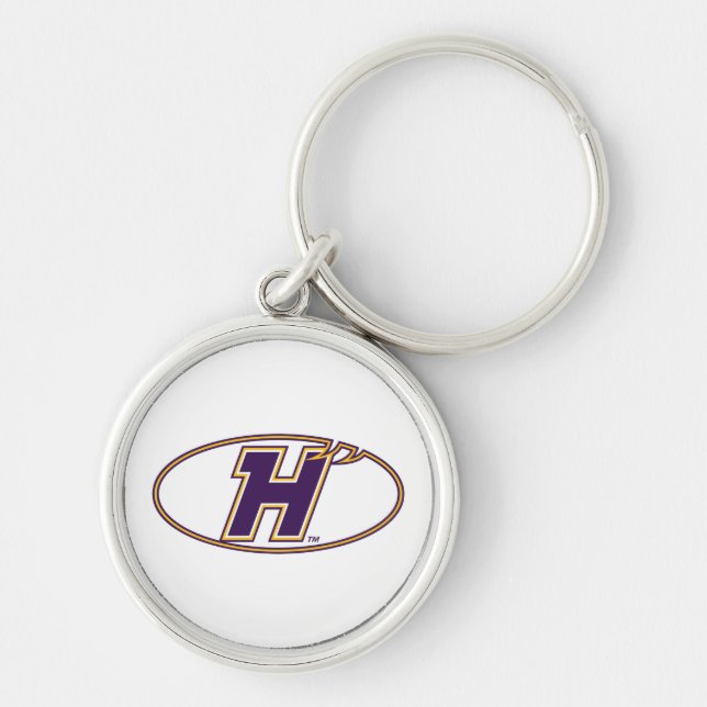 Porte-clés Logo Athlétique des Hawks de Hunter College (Devant)