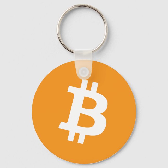 Porte-clés Logo Bitcoin Cryptomonnaie (Recto)