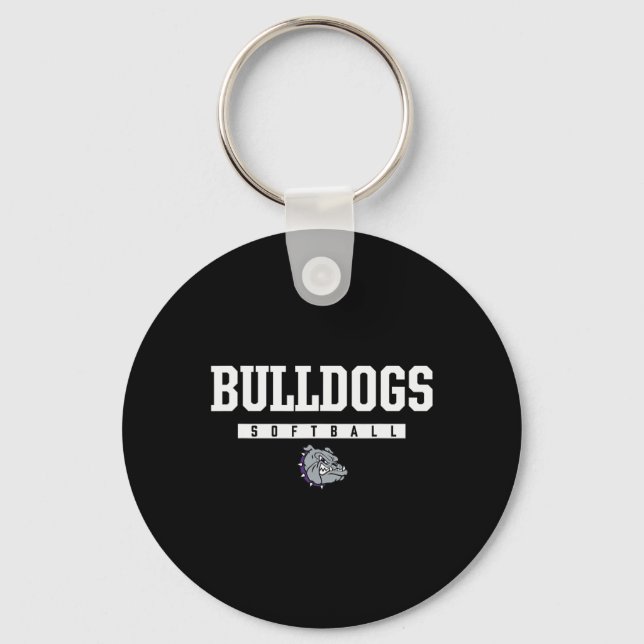 Porte-clés Logo Bulldogs de Brownsburg Softll Hs  (Recto)