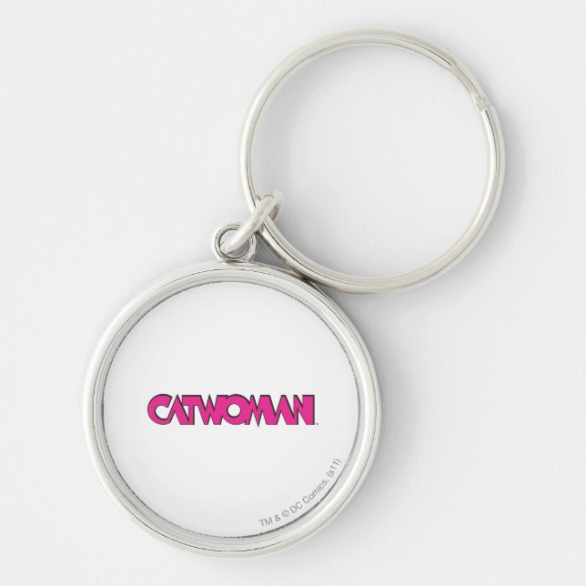 Porte-clés Logo Catwoman rose (Devant)