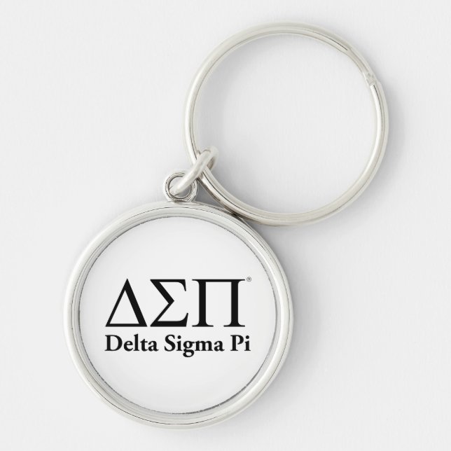 Porte-clés Logo Classique Delta Sigma Pi (Devant)