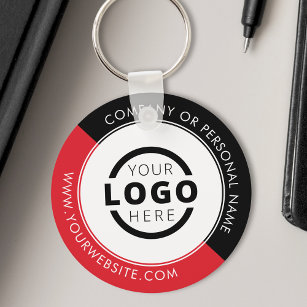 Porte-clés Logo commercial promotionnel rouge personnalisé
