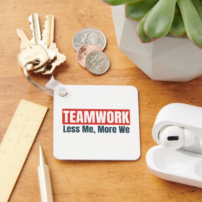 Porte-clés Logo customisé Inspirational Teamwork Business (Bureau)