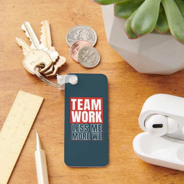 Porte-clés Logo customisé Inspirational Teamwork Business (Bureau)