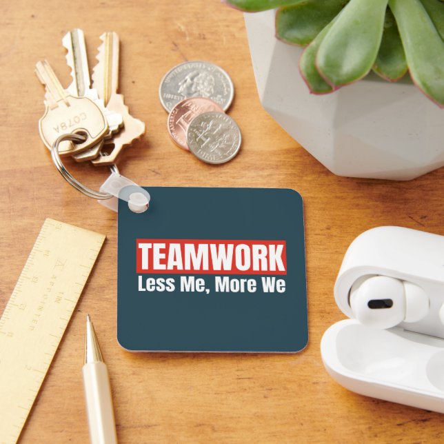 Porte-clés Logo customisé Inspirational Teamwork Business (Bureau)