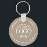 Porte-clés Logo d'affaires personnalisé Taupe Beige<br><div class="desc">Élégant Moderne Neutre Taupe Beige Professionnel Personnalisé Logo Professionnel Porte - clé Promotionnel - l'accessoire parfait pour élever votre marque. Conçu dans un style moderne et minimaliste, ce porte - clé est idéal pour le marketing d'entreprise, les petites entreprises et l'image de marque efficace. Que ce soit à des fins...</div>