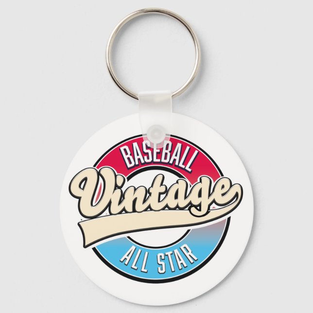 Porte-clés logo de baseball All Star (Recto)