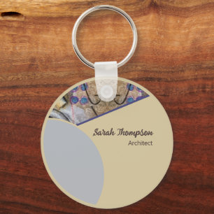 Porte-clés Logo de code QR promotionnel simple et moderne