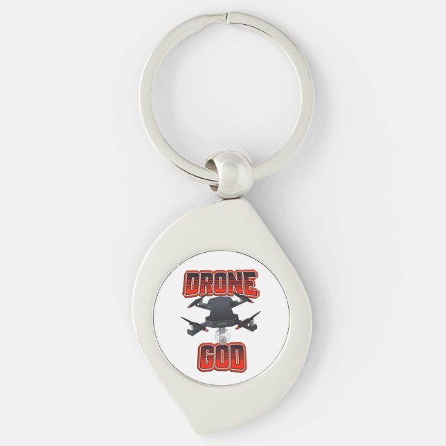 Porte-clés Logo de Drone God (Devant)