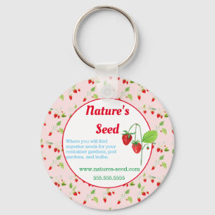 Porte-clés Logo de jardinage du contenant de fraises d'aquare