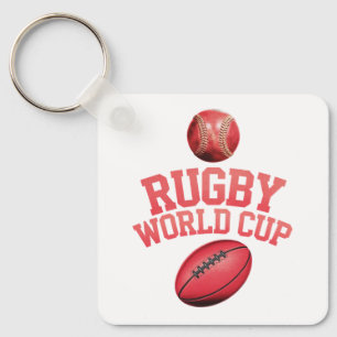 Porte-clés Logo de la Coupe du monde de rugby avec placement 