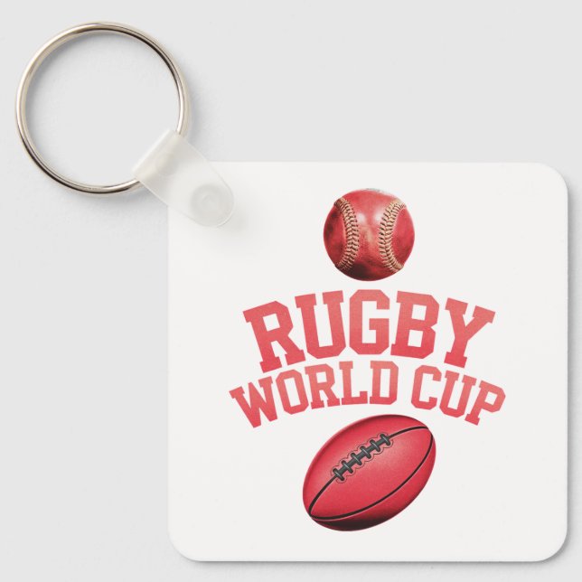 Porte-clés Logo de la Coupe du monde de rugby avec placement  (Recto)