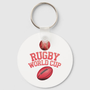 Porte-clés Logo de la Coupe du monde de rugby avec placement 