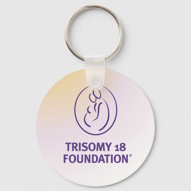 Porte-clés Logo de la Fondation Trisomy 18 - Porte - clé mult (Recto)