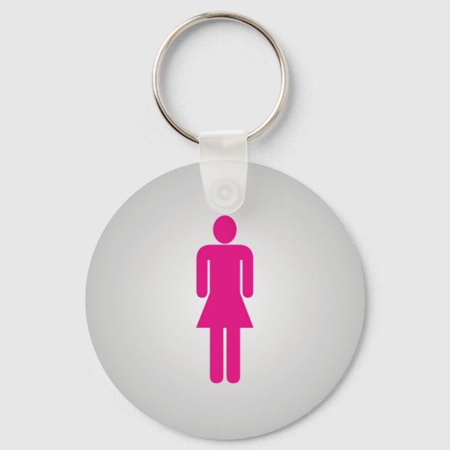 Porte-clés Logo de la salle de bain pour femmes (Recto)