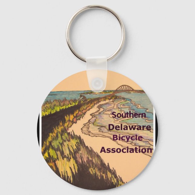 Porte-clés Logo de la Southern Delaware Bicycle Association (Recto)