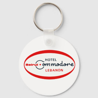Porte-clés Logo de l'hôtel Commodore 1983