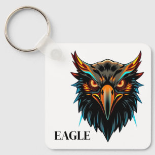 Porte-clés Logo de mascotte Cool Phoenix Eagle