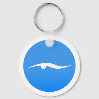Porte-clés Logo de natation sur T-shirt