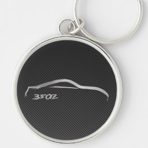 Porte-clés Logo de Nissan 350Z avec la fibre de carbone de