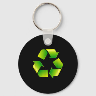 Porte-clés Logo de recyclage Symbole de recyclage Jour de la