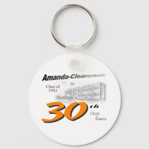 Porte-clés Logo de réunion de classe d'ACHS 30ème