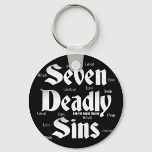 Porte-clés Logo de sept péchés mortels