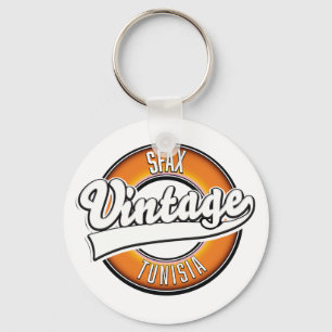 Porte-clés Logo de Sfax Tunisie style vintage