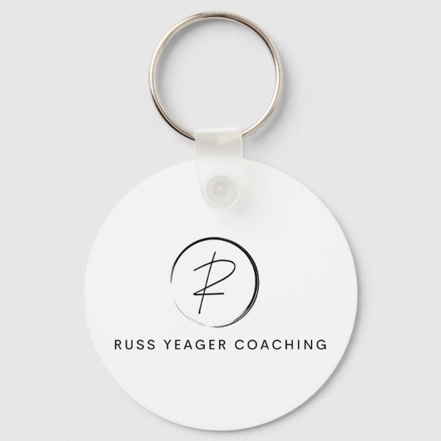 Porte-clés Logo de signature de coaching de Russ Yeager (Recto)
