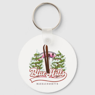 Porte-clés Logo de ski Blue Hills Massachusetts