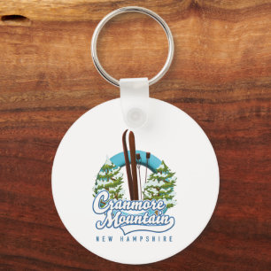 Porte-clés logo de ski Cranmore Mountain New Hampshire 