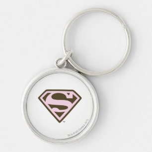 Porte-clés Logo de Supergirl Pink and Brown