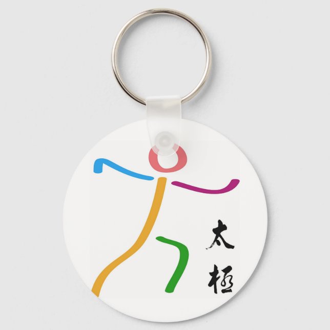 Porte-clés Logo de Tai Chi (Recto)