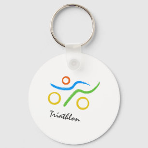 Porte-clés Logo de triathlon