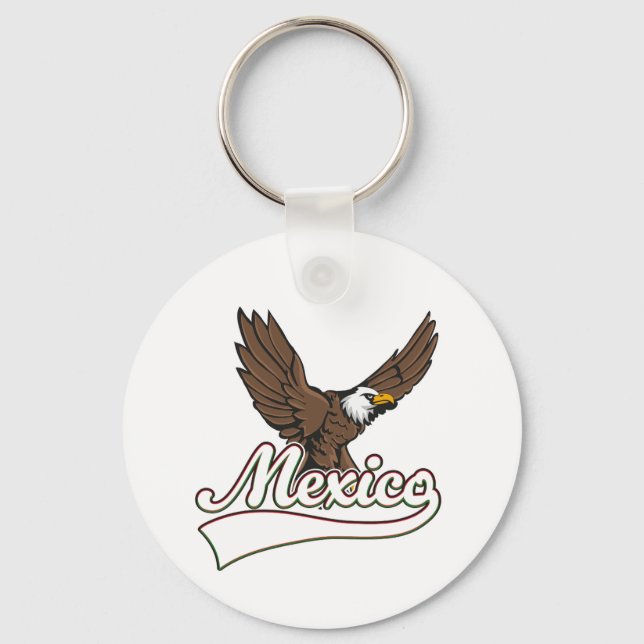 Porte-clés logo de voyage au Mexique (Recto)