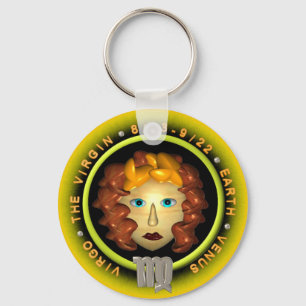 Porte-clés Logo de zodiaque de Vierge de Valxart