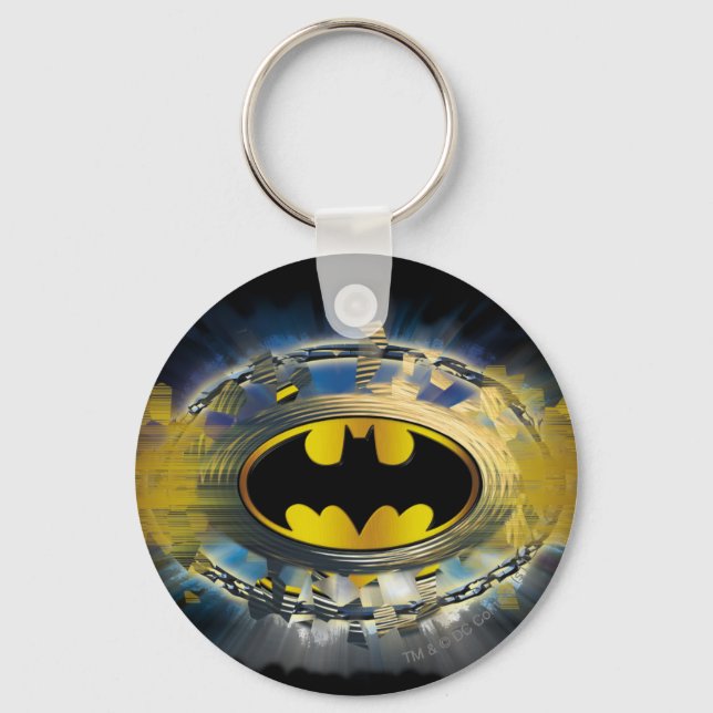 Porte-clés Logo Décoré Batman (Recto)