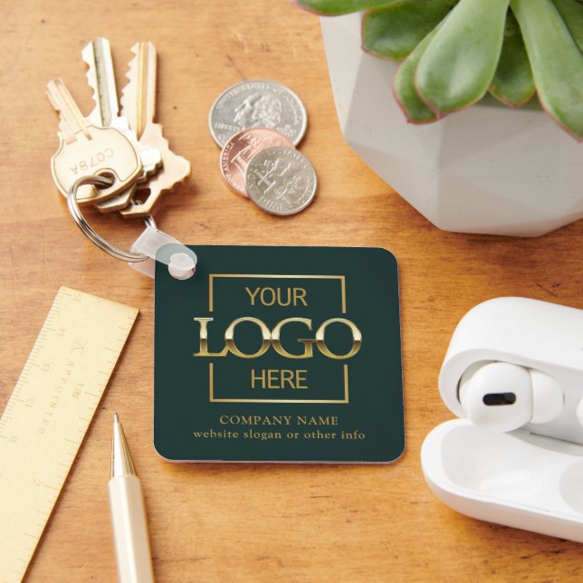 Porte-clés Logo d'entreprise & Code QR personnalisé pour prom (Bureau)