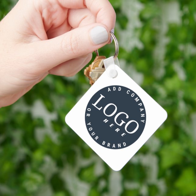 Porte-clés Logo d'entreprise et adresse de retour do-it-yours (main)