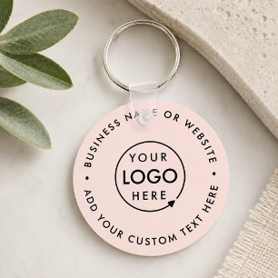 Porte-clés Logo d'entreprise Féminin Rose Pâle Professionne